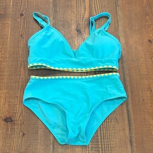 SHEIN Kids Swim Bikini in Aqua and Yellow
